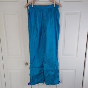 Vintage Columbia Teal & Purple Windbreaker Pants! Women's sz. M!